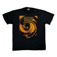 ネイルズ Tシャツ クルーネック半袖 グラフィック M 黒 綿 ストリート 