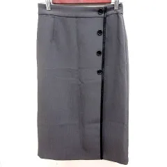 ナチュラルビューティーベーシック NATURAL BEAUTY BASIC スカート タイト ロング M グレー /RT