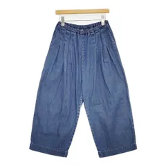 STAMP AND DIARY SDC307ES59 ウエストタックワイドデニムパンツ 定価22000円 デニムパンツ ブルー レディース スタンプ アンド ダイアリー【中古】6-0125G∞