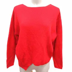 マカフィー MACPHEE トゥモローランド ニット セーター Vネック 長袖 S 赤 レッド /YK