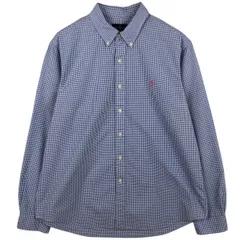 古着 ラルフローレン Ralph Lauren ギンガムチェック 長袖 ボタンダウンチェックシャツ メンズXL相当/eaa621736