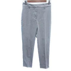 プラステ PLST テーパードパンツ イージー センタープレス 麻混 リネン混 S グレー /AU