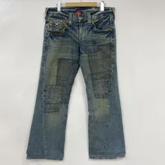 TRUE RELIGION トゥルーレリジョン デニムパンツ フレアパッチワークデニム サイズ:ROW30/SEAT33 ※中古