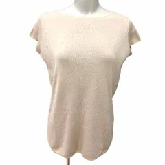 セオリーリュクス theory luxe ニット カットソー フレンチスリーブ 38 M ベージュ /YK