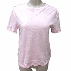 ザラ ZARA Tシャツ カットソー クルーネック 半袖 S ピンク /YK