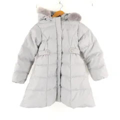 未使用 ANNA SUI mini アナスイミニ ダウンコート 130 ポリエステル100％ キッズ 子供 女の子 フード ファー レディース AM8333B2 