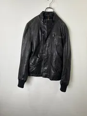 S00269｜GSTARRAW｜ジースターロウ｜レザージャケット｜レザーブルゾン｜ライダースジャケット｜BLACK｜ブラック｜メンズ｜M｜ストリート｜アメカジ｜モード｜USA古着｜古着｜ヴィンテージ｜90S｜Y2K｜今期トレンド｜フォロー割のサムネイル