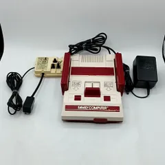 【中古動作品】レア 四角ボタンファミコン 本体一式セット ACアダプタ RFスイッチ 任天堂 ファミリーコンピュータ