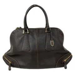 TOD'S(トッズ) ハンドバッグ - ダークブラウン レザー