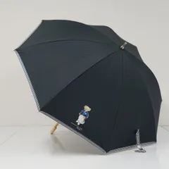晴雨兼用日傘 POLO RALPH LAUREN ポロラルフローレン USED品 ブラック ポロベア UV 遮光 S3591