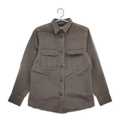 H BEAUTY&YOUTH DENIM CPO JACKET 1611-243-2196 シャツ デニムジャケット Cグレー レディース エイチビューティアンドユース【中古】5-0511M♪