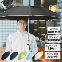 折りたたみ傘 自動開閉 傘 メンズ 晴雨兼用 逆折り式 ワンタッチ 反射テープ UVカット 反射テープ 撥水 高強