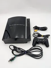 【動作確認済み】PS3 クリアブラック 40GB CECHH00 本体 中古