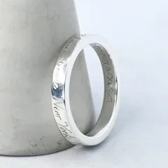 【研磨済】TIFFANY＆Co. ノーツナロー ニューヨーク リング 7.5号 シルバー925 ティファニー 指輪