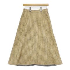 45R/45rpm コットンツイードスカート 定価58300円 ロングスカート イエロー レディース フォーティーファイブアールピーエム【中古】6-0129M∞