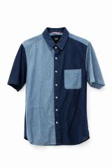 BEAMSハート デニム 半袖 シャツ L