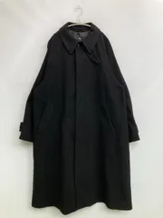 HARE ハレ ステンカラーコート M ブラック 合成皮革/人工皮革 無地 ロング丈 フードなし