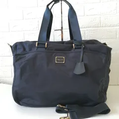 美品　アニエスベー　agnes b.　ボストンバッグ　トラベルバッグ　旅行カバン　ネイビー　331