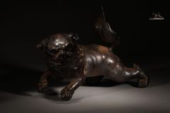 銅製 小狗戯球 タウエコ 1270g 東S8-0527☆2F - メルカリ