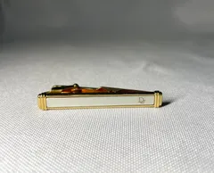 希少 Dior ディオール ブランドロゴ ゴールド & 艶消しシルバー ヴィンテージ ネクタイピン タイピン タイバー メンズアクセサリー