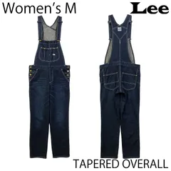 【USED／ウィメンズM】LEE オーバーオール テーパード インディゴ