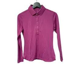  NIKE GOLF ナイキゴルフ ドライフィット 長袖 ポロシャツ レディース Mサイズ【Z1819】