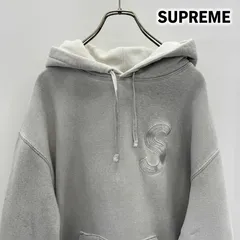 Supreme スウェット 上下 セットアップ M グレー Sロゴ 刺繍 パーカー スウェットパンツ 裏起毛 カナダ製 シュプリーム