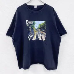 古着 used　FRUIT OF THE LOOM　フルーツオブザルーム　半袖プリントTシャツ　パロディT　ブラック　3XLサイズ