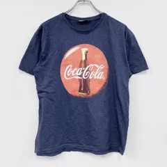 古着 used CocaCola コカ・コーラ 半袖プリントTシャツ 紺 ネイビー Lサイズ