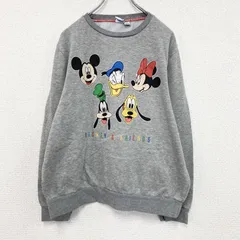 古着 used　Disney　ディズニー　Mickey & Friends　スウェット/トレーナー　灰色　グレー　Lサイズ