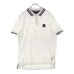 TOMMY HILFIGER (トミーヒルフィガー) ワンポイントロゴ刺繍 コットン 半袖ポロシャツ ホワイト