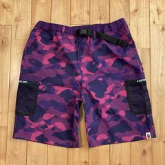 アベイジングエイプ カモフラ ショートパンツ スウェットパンツ ピンク XL アベイジングエイプ カモフラ ショートパンツ スウェットパンツ ピンク