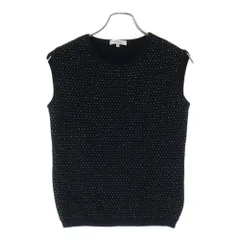 EPOCA (エポカ) ドット柄 ニットベスト ブラック