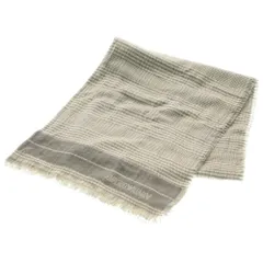 EMPORIO ARMANI (エンポリオアルマーニ) ストール マフラー チェック グレー ×ホワイト