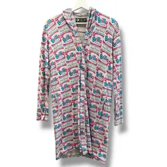 HYSTERICGLAMOUR ヒステリックグラマー AndyWarholカーディガン 0311CF01 綿100% ポケット付き 日本製 柄 グレー系 サイズFREE レディース 春 ゴーゴー古着マルイ草加店3551