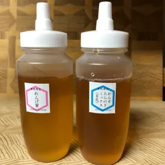 【非加熱・生はちみつ】れんげ250g&からすたらのき百花蜜250g(2本セット)