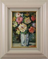 油彩画 「薔薇」大澤扶ニ子 - メルカリ