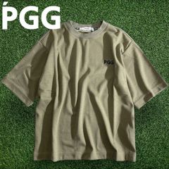 PGG by PEARLY GATES パーリーゲイツ ゴルフ 日本製 PALPAECO×HYGRA 変形スムース 無地 クルーネック ストレッチ 半袖 Tシャツ カットソー ゴルフウェア レディース 269-2963902 カーキ ▲009▼50826w06