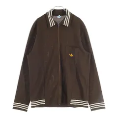 adidas (アディダス) 70S VINTAGE ヴィンテージ トレフォイルロゴ刺繍 トラックジャケット ブラウン