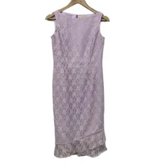 aimer(エメ) ワンピース サイズ9号 レディース - ライトパープル ノースリーブ/ロング/レース/チュール/フラワー(花)