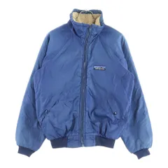 PATAGONIA (パタゴニア) 80S VINTAGE NYLON BOMBER JACKET デカタグ ライナーフリース ナイロン ボンバージャケット ブルー