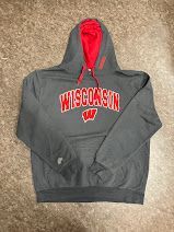 STADIUM カレッジロゴ パーカー グレー XL US古着