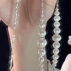 シンプルな淡水パールネックレス ■8511