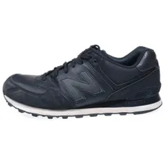 New Balance (ニューバランス) ML574K レザー ローカットスニーカー ブラック US9/27cm