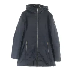 GIORGIO ARMANI (ジョルジオアルマーニ) 裏地ボア 中綿 ジップアップ フーデッド ロングコート ジャケット ブラック レディース 6HTK06 TN05Zのサムネイル
