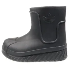 adidas (アディダス) WMNS ADIFOM SUPERSTAR BOOT W アディフォーム スーパースター レインブーツ ブラック US8.5/25.5cm IG3029