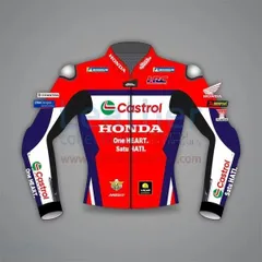 高品質　ルカ・マリーニ　Honda Castrol MotoGP 2026   レーシングジャケット　レザー本革　オーダーメイド　レプリカ　サイズ各種　★発送予定日: 4月30日