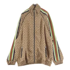 GUCCI (グッチ) Gランバス 総柄 レーヨン トラックジャケット ブラウン 587358 XJBOWのサムネイル