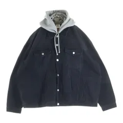 VETEMENTS (ヴェトモン) 22AW DENIM JACKET WITH DETACHABLE HOOD デニムジャケット ウィズ ディタッチャブル フード ブラック UA53JA800Bのサムネイル