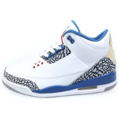NIKE (ナイキ) 【鑑賞用 2008年製】 AIR JORDAN 3 RETRO TRUE BLUE エアジョーダン3 レトロ ハイカットスニーカー US9.5/27.5cm 136064-141